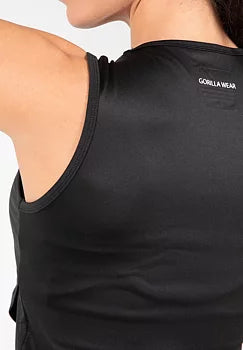 Ladda bild till gallerivisaren, Gorilla Wear Estelle Twisted Crop Top, black