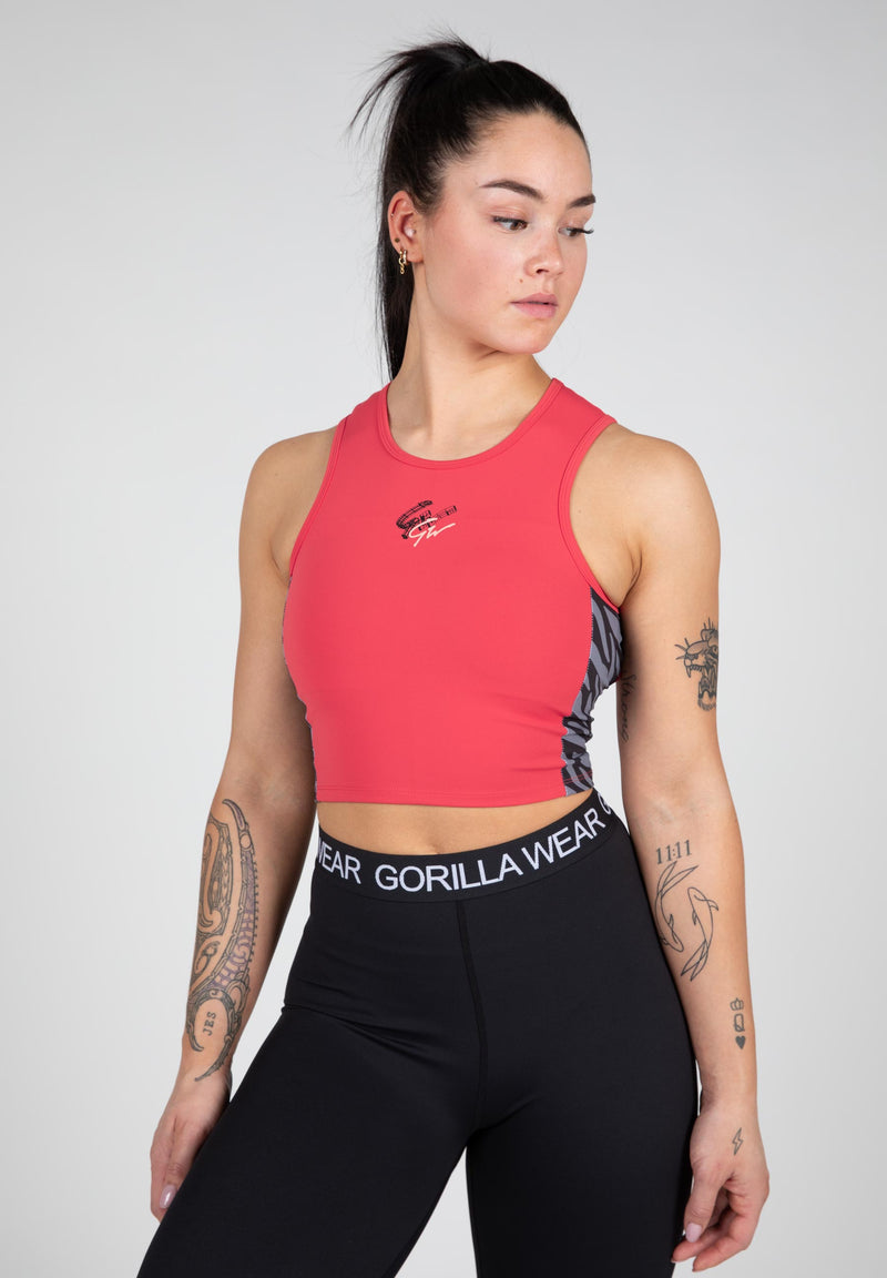 Ladda bild till gallerivisaren, Gorilla Wear Zion Crop Top, red