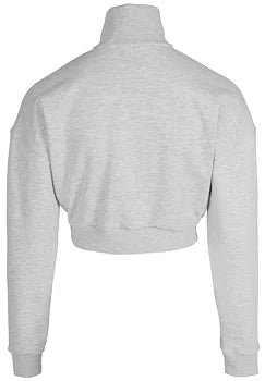 Ladda bild till gallerivisaren, Gorilla Wear Ocala Cropped Half-Zip Sweatshirt, grey