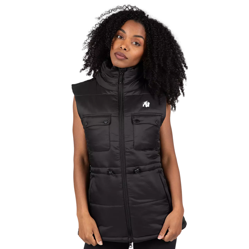 Ladda bild till gallerivisaren, Gorilla Wear Lucia Puffer Vest, black