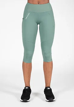 Ladda bild till gallerivisaren, Gorilla Wear Monroe Cropped Leggings, army green