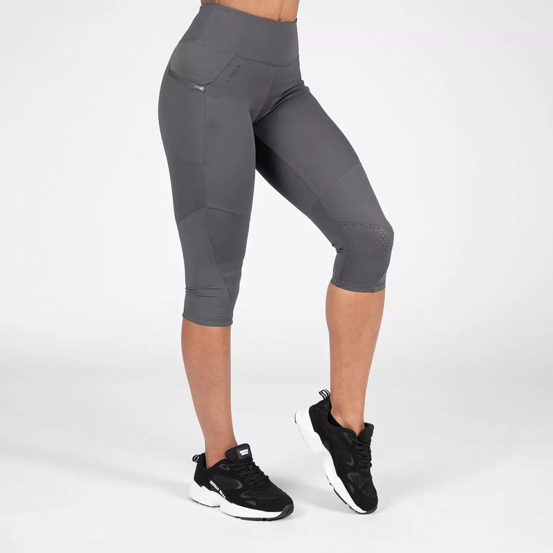 Ladda bild till gallerivisaren, Gorilla Wear Monroe Cropped Leggings, grey