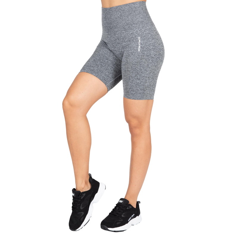 Ladda bild till gallerivisaren, Gorilla Wear Quincy Seamless Cycling Shorts, grey melange