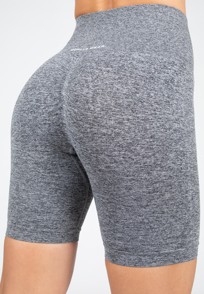 Ladda bild till gallerivisaren, Gorilla Wear Quincy Seamless Cycling Shorts, grey melange