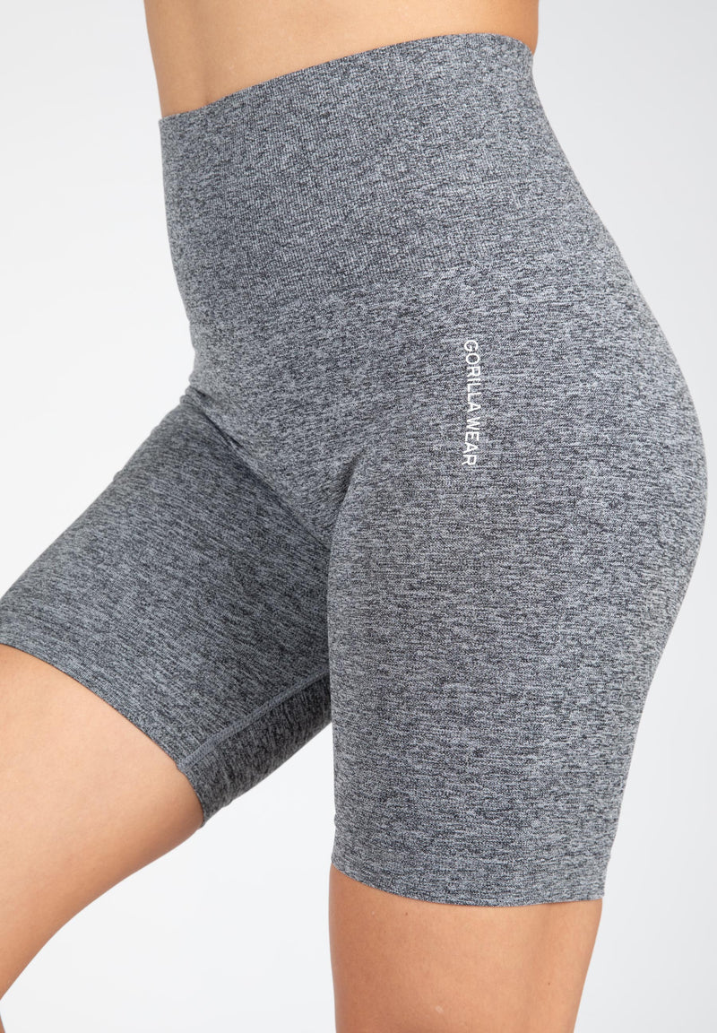 Ladda bild till gallerivisaren, Gorilla Wear Quincy Seamless Cycling Shorts, grey melange