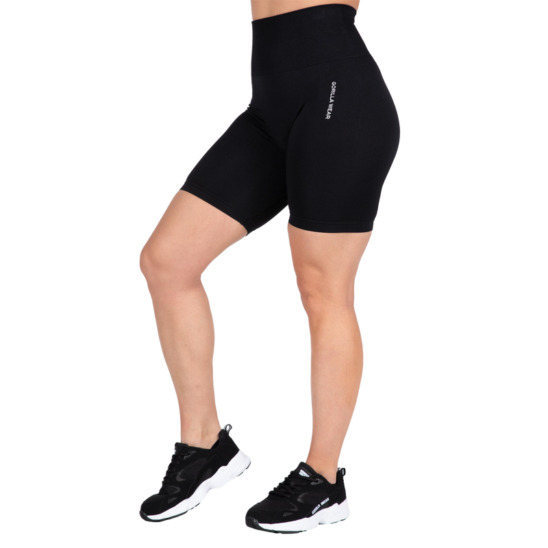 Ladda bild till gallerivisaren, Gorilla Wear Quincy Seamless Cycling Shorts, black