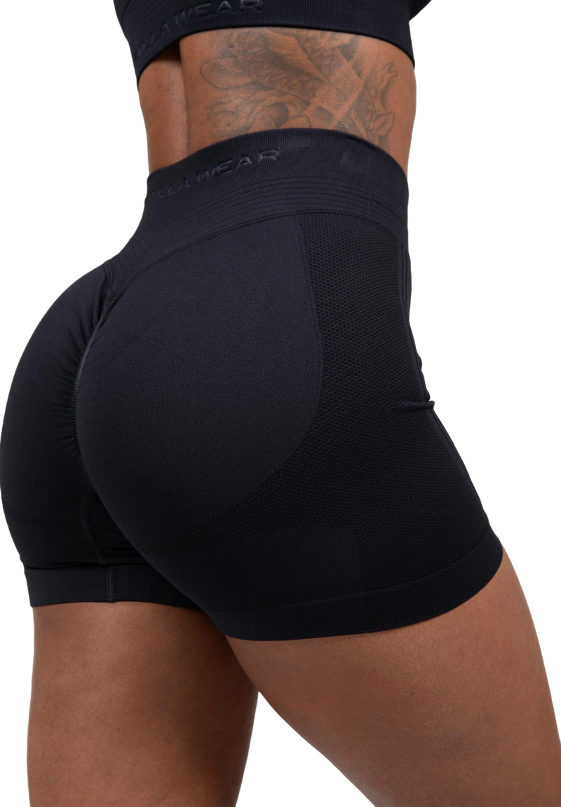Ladda bild till gallerivisaren, Gorilla Wear Whitney Seamless Shorts, black