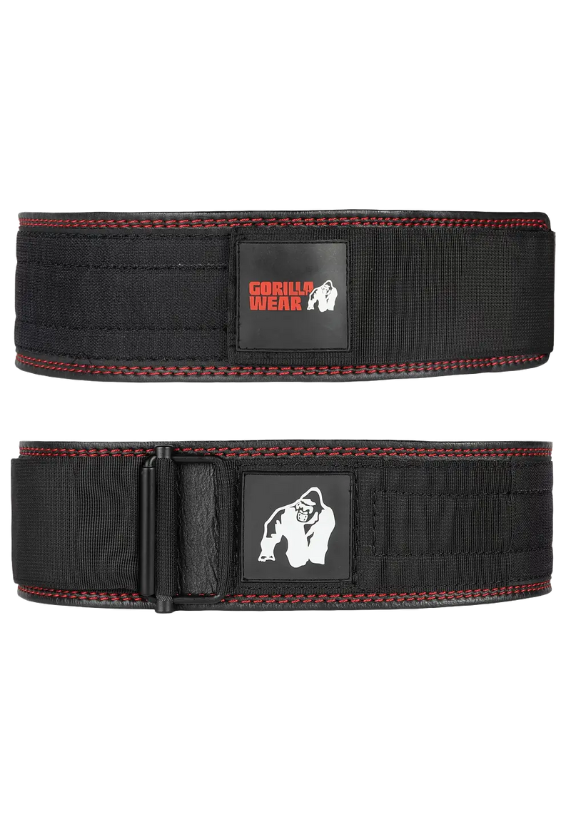 Ladda bild till gallerivisaren, Gorilla Wear 4 Inch Premium Lifting Belt, black