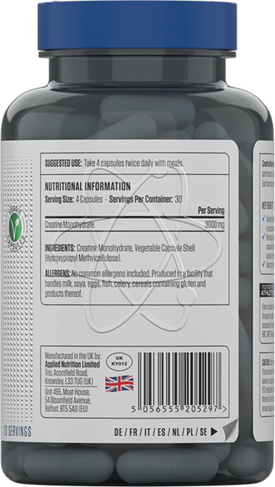 Ladda bild till gallerivisaren, Applied Nutrition Kreatin 3000 – 120 kapslar