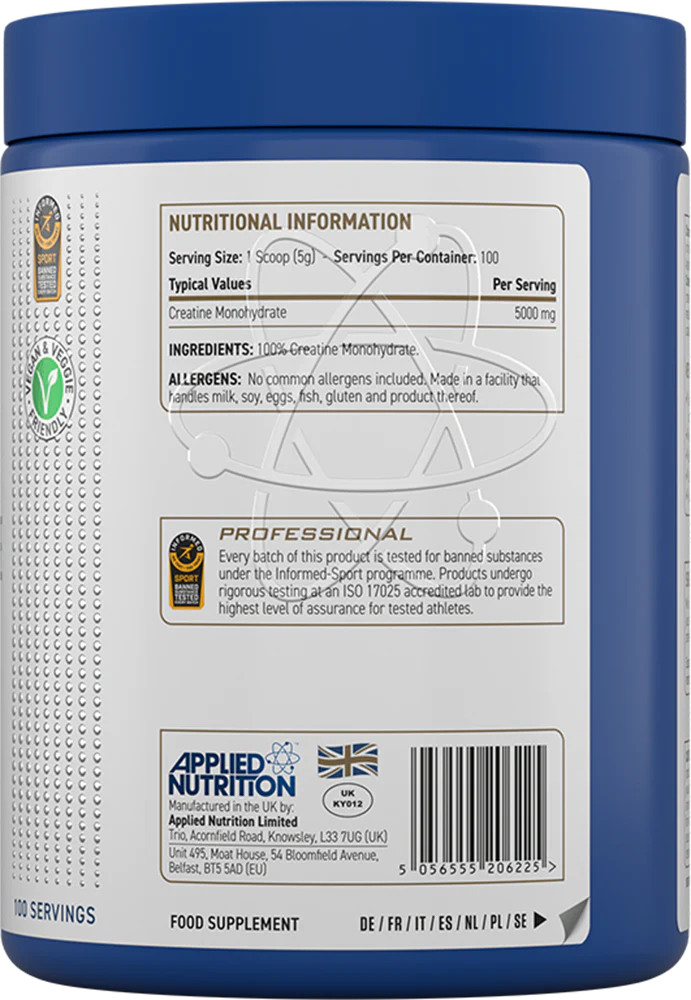 Ladda bild till gallerivisaren, Applied Nutrition Kreatin Monohydrat - 500 g
