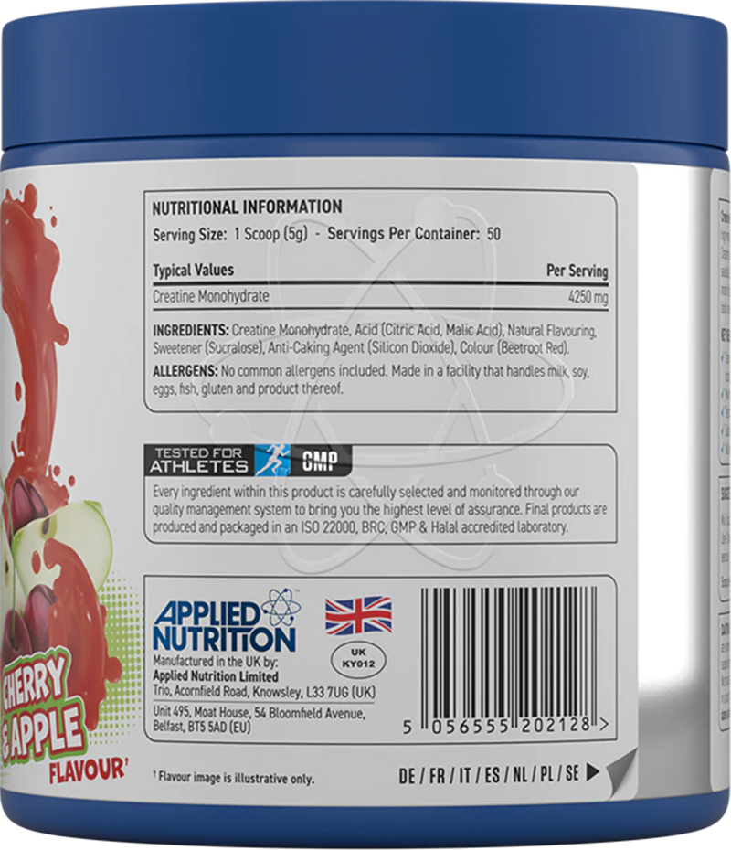 Ladda bild till gallerivisaren, Applied Nutrition Smaksatt Kreatin Monohydrat - 250 g - Körsbär & Äpple