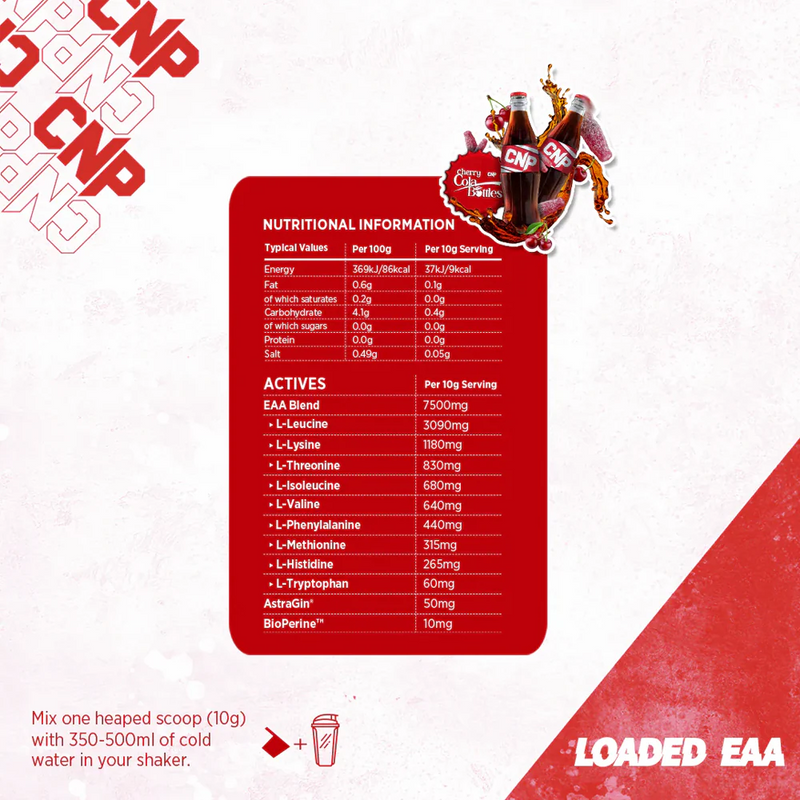 Ladda bild till gallerivisaren, CNP Loaded EAA - 300 g - Cherry Cola Bottles
