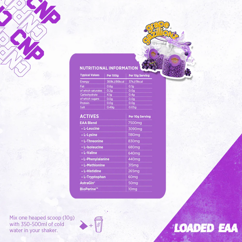 Ladda bild till gallerivisaren, CNP Loaded EAA - 300 g - Grape Gazillions