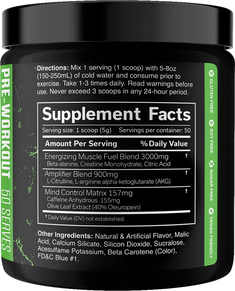 Ladda bild till gallerivisaren, JNX The Curse Pre-workout - 250 g - Green Apple