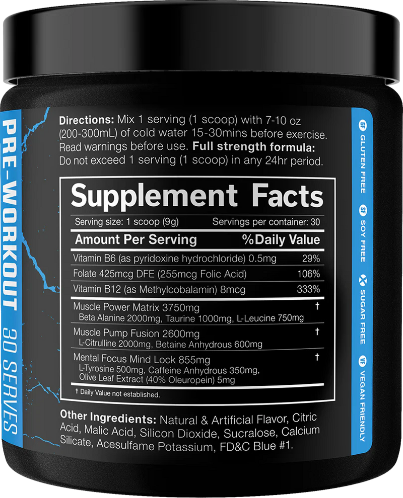 Ladda bild till gallerivisaren, JNX The Shadow Pre-workout - 270 g - Blue Raspberry