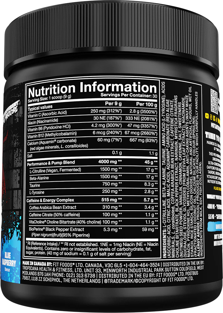 Ladda bild till gallerivisaren, Mutant Madness - 30 servings Blue Raspberry