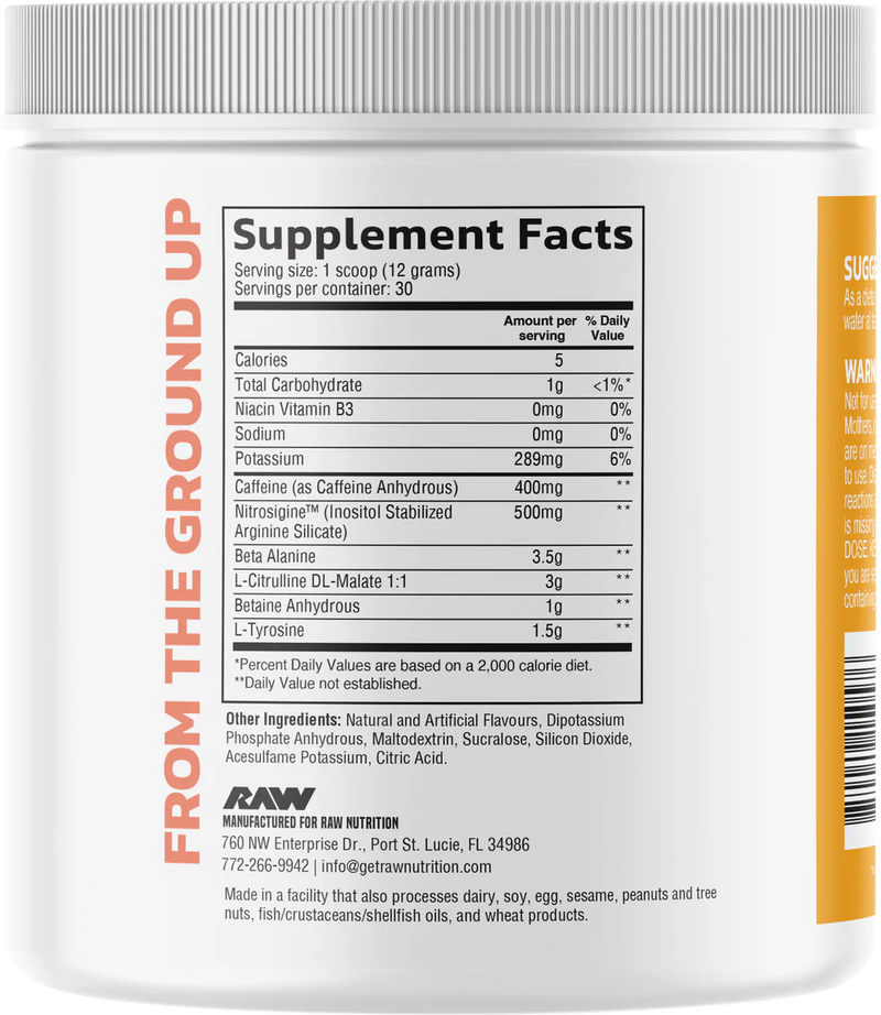Ladda bild till gallerivisaren, RAW Pre Extreme - 30 servings - Tropical Paradise