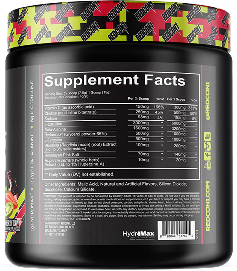 Ladda bild till gallerivisaren, Redcon1 Total War Pump - 20 servings Strawberry Kiwi