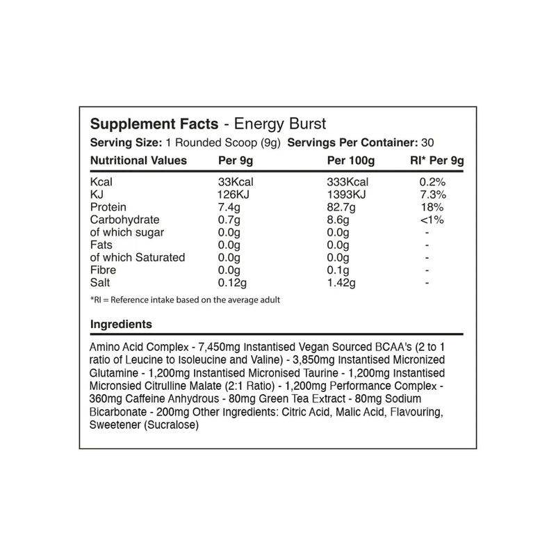 Ladda bild till gallerivisaren, Warrior Amino Blast BCAA - 270 g - Energy Burst
