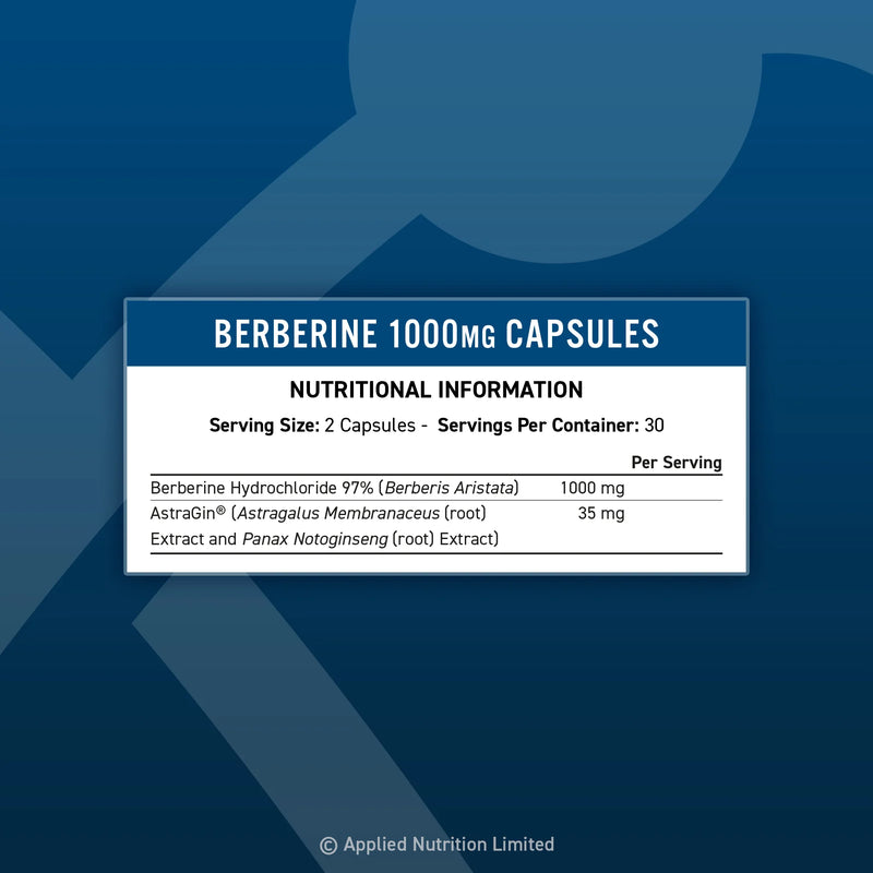 Ladda bild till gallerivisaren, Applied Nutrition Berberine 1000 mg - 60 kapslar