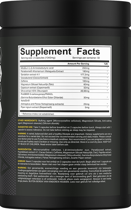 Ladda bild till gallerivisaren, Dedicated Nutrition Lipo-Bol - 100 caps