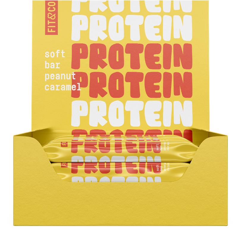 Ladda bild till gallerivisaren, Fit & Co Protein Soft Bar - 10 x 55 g - Peanut Caramel