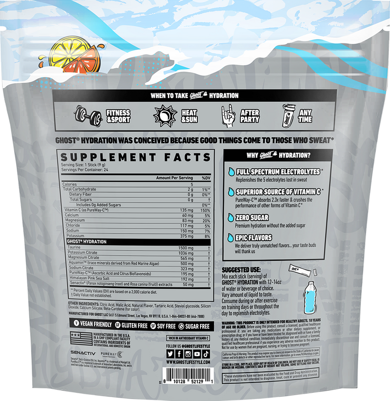 Ladda bild till gallerivisaren, Ghost Hydration Sticks - 24 servings - Lemon Crush