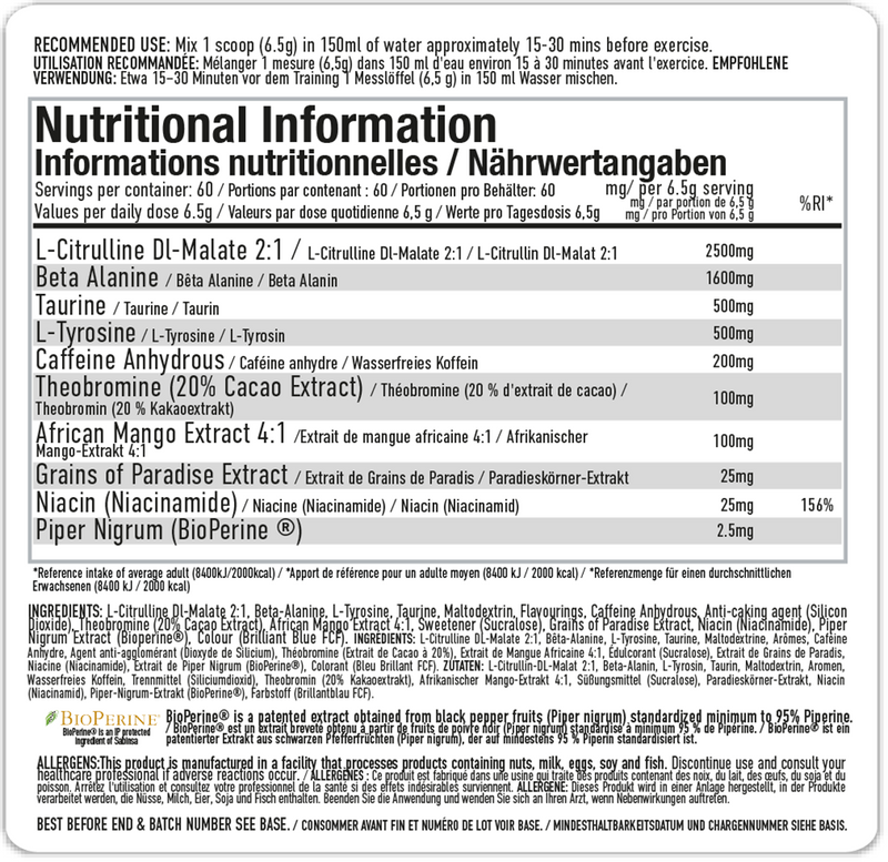 Ladda bild till gallerivisaren, PER4M Energy Pre-workout - 390 g Strawberry Blackcurrant