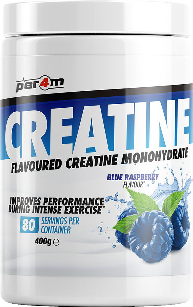 Ladda bild till gallerivisaren, PER4M Flavoured Micronised Creatine - 400 g Blue Raspberry