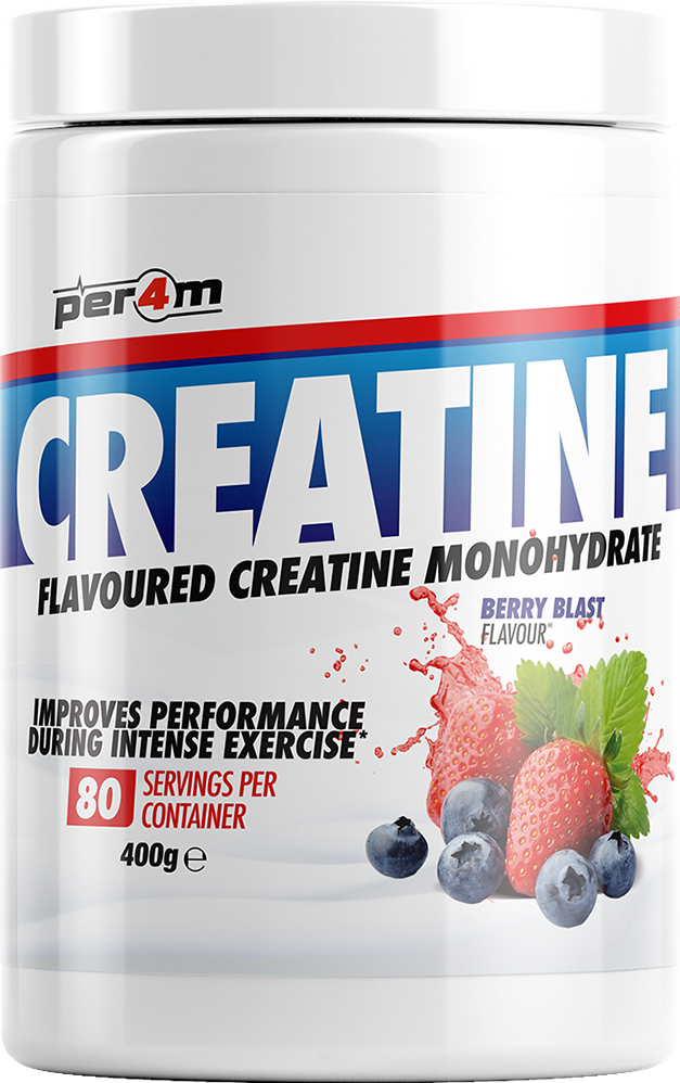 Ladda bild till gallerivisaren, PER4M Flavoured Micronised Creatine - 400 g Berry Blast