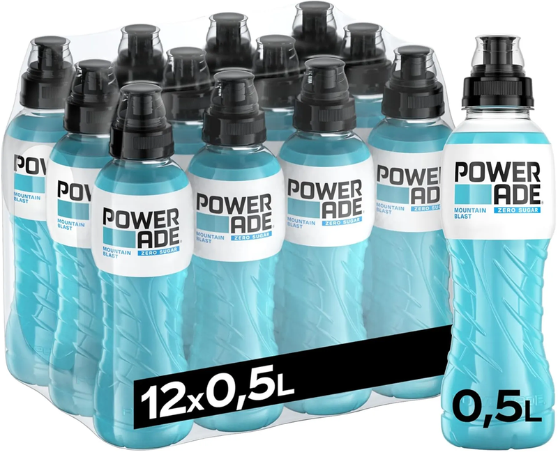 Ladda bild till gallerivisaren, Powerade Zero Sugar - 12 x 500 ml Mountain Blast