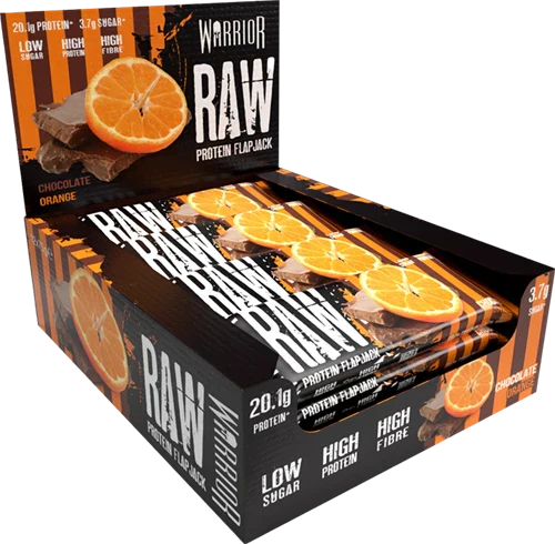 Ladda bild till gallerivisaren, Warrior Raw Protein Flapjack - 12 x 75 g - Chocolate Orange