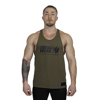  Ladda bild till gallerivisaren, Gorilla Wear Classic Tank Top, army green
