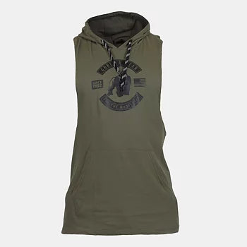 Gorilla Wear Lawrence Hooded Tank Top, army green
