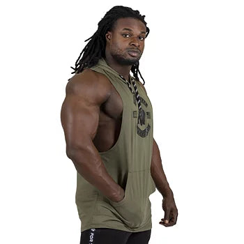 Gorilla Wear Lawrence Hooded Tank Top, army green