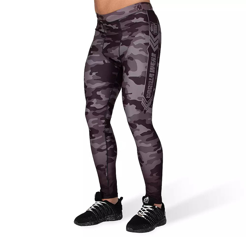  Ladda bild till gallerivisaren, Gorilla Wear Franklin Men's Tights, black/grey camo
