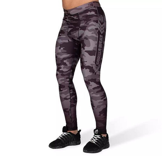 Gorilla Wear Franklin Men's Tights, black/grey camo