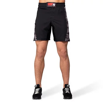 Gorilla Wear Kensington MMA Fightshorts, black/grey camo