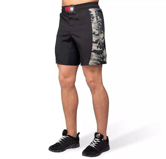 Gorilla Wear Kensington MMA Fightshorts, army green camo