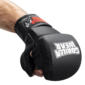 Gorilla Wear Ely MMA Sparring Gloves, black/white