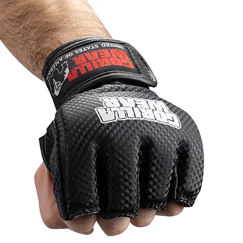 Gorilla Wear Berea MMA Gloves (without thumb), black/white