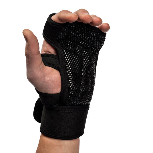 Gorilla Wear Yuma Weightlifting Workout Gloves, black