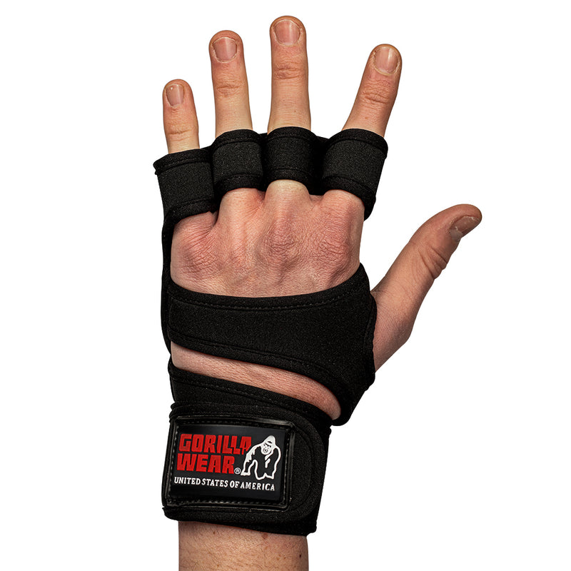  Ladda bild till gallerivisaren, Gorilla Wear Yuma Weightlifting Workout Gloves, black
