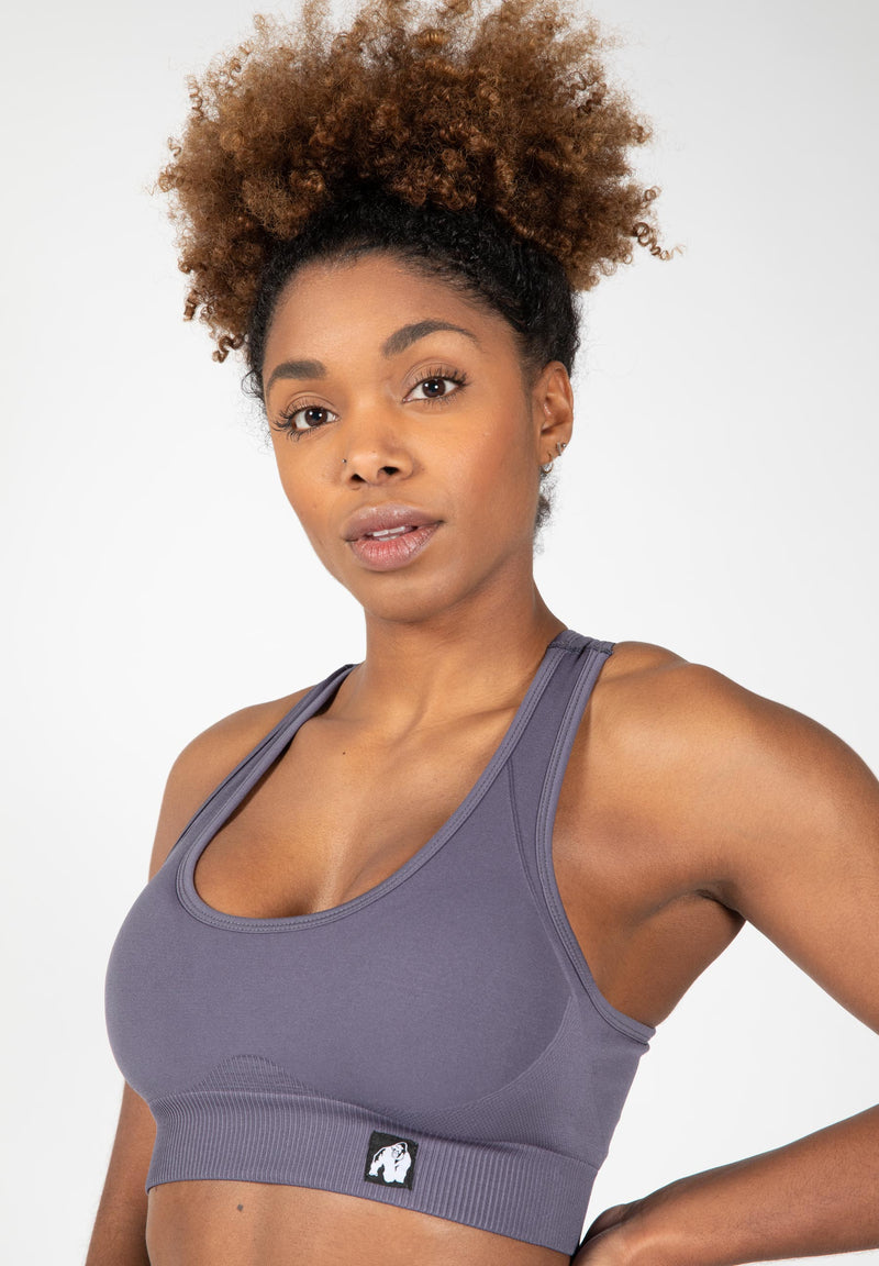  Ladda bild till gallerivisaren, Gorilla Wear Yava Seamless Sport Bra, grey

