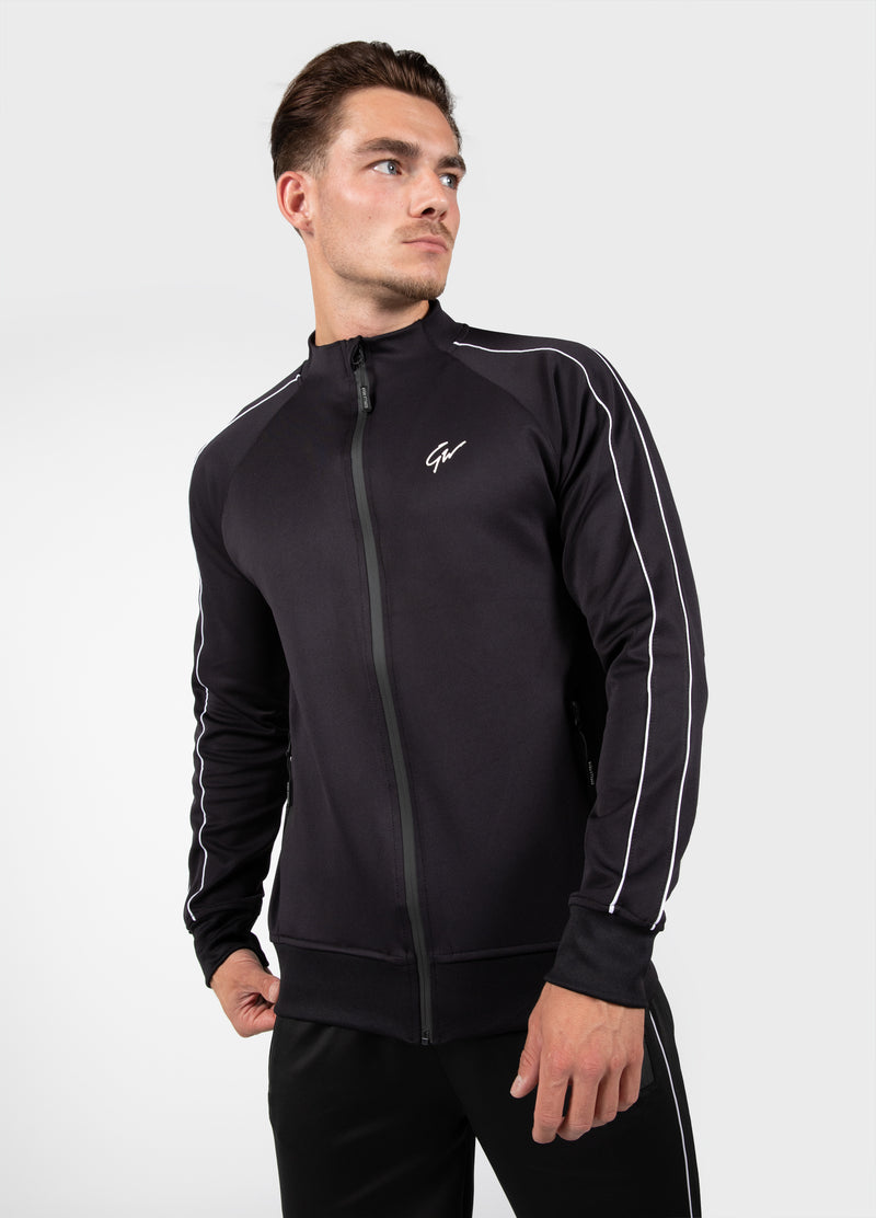  Ladda bild till gallerivisaren, Gorilla Wear Wenden Track Jacket, black/white
