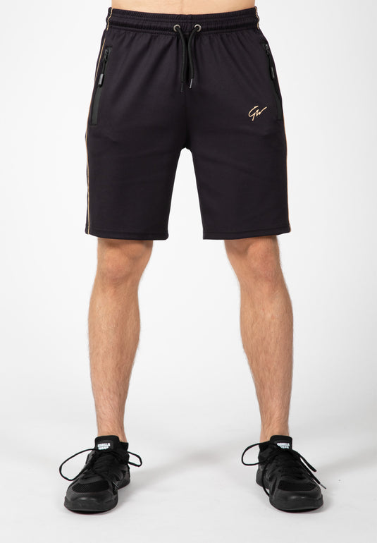 Gorilla Wear Wenden Track Shorts, black/gold