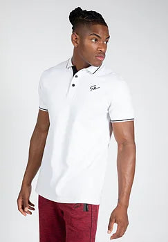  Ladda bild till gallerivisaren, Gorilla Wear Delano Polo, white/black
