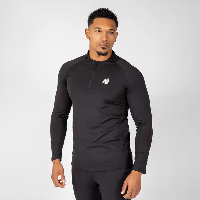  Ladda bild till gallerivisaren, Gorilla Wear Hamilton Hybrid Long Sleeve, black
