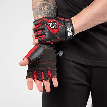 Gorilla Wear Mitchell Training Gloves, black/red