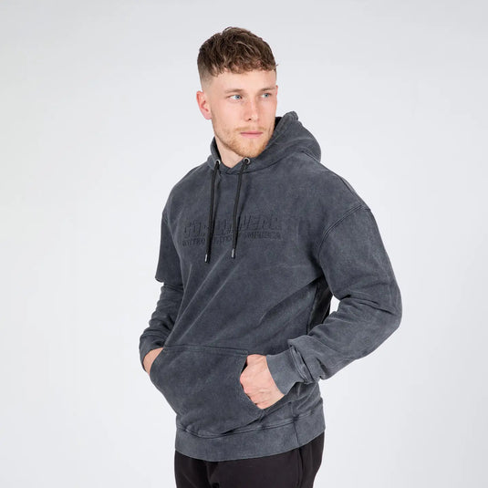 Gorilla Wear Crowley Oversized Men's Hoodie, washed grey
